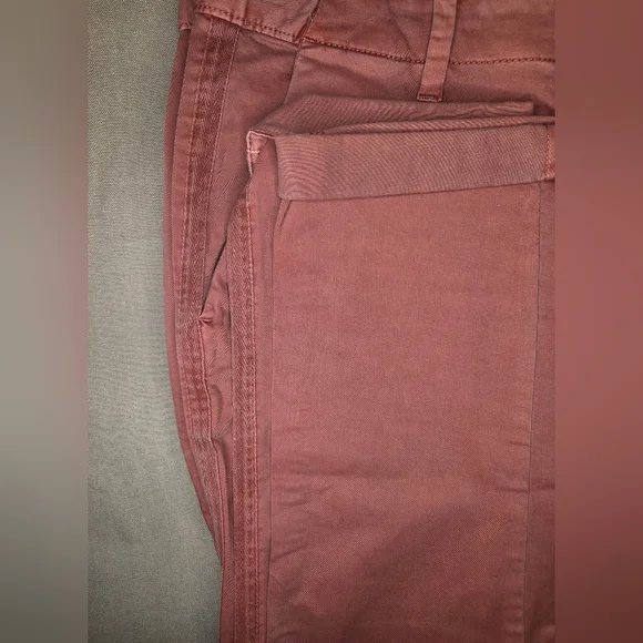 NWOT Gap Girlfriend Twill Stripe Chinos - Mauve Pink - Size 6 - Picture 4 of 5